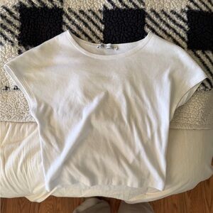 Zara White Short Sleeve T-Shirt